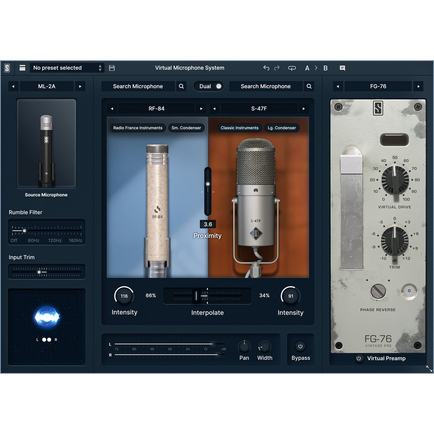 Slate Digital VMS ML-2A Large-Diaphragm Condenser Microphone - Matched Pair