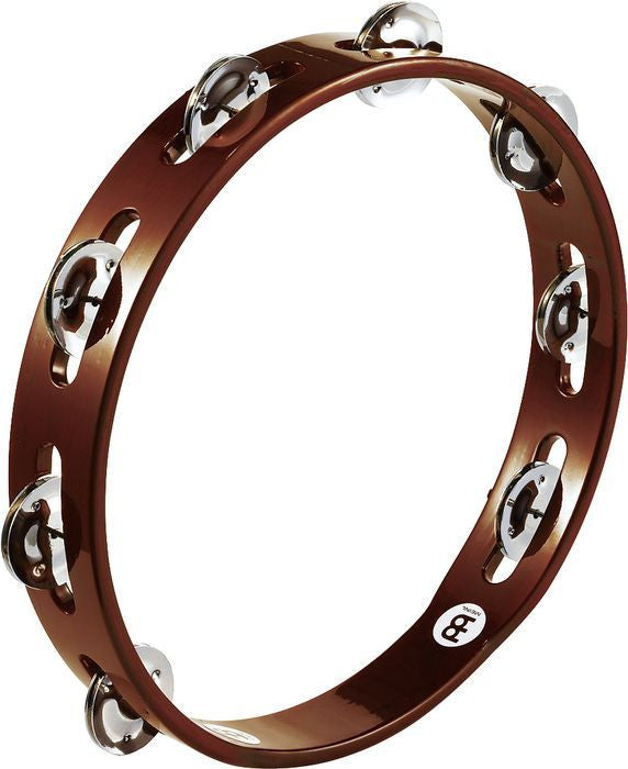 Meinl Wood Tambourine - Single Row Aluminum Jingles
