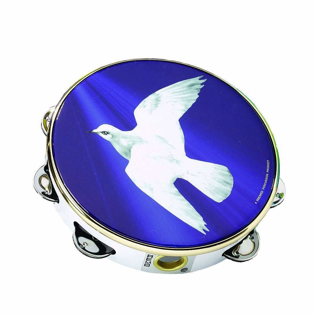 Remo Praise Tambourine - Religious Dove, 8"