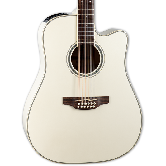 Takamine GD37CE 12 String Dreadnought Acoustic Electric Guitar - Pearl White