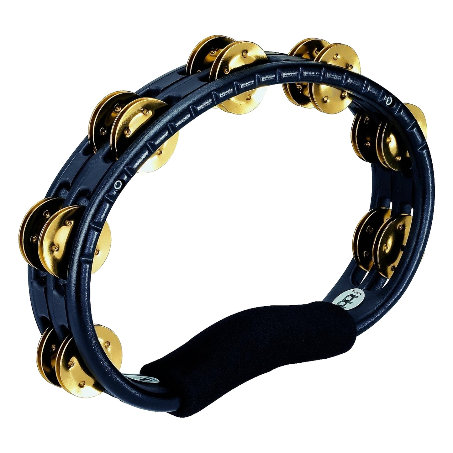 Meinl TMT1B-BK Plastic Frame Double Row Brass Jingle Tambourine