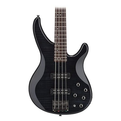 Yamaha TRBX604 4-String Bass - Flamed Maple, Translucent Black