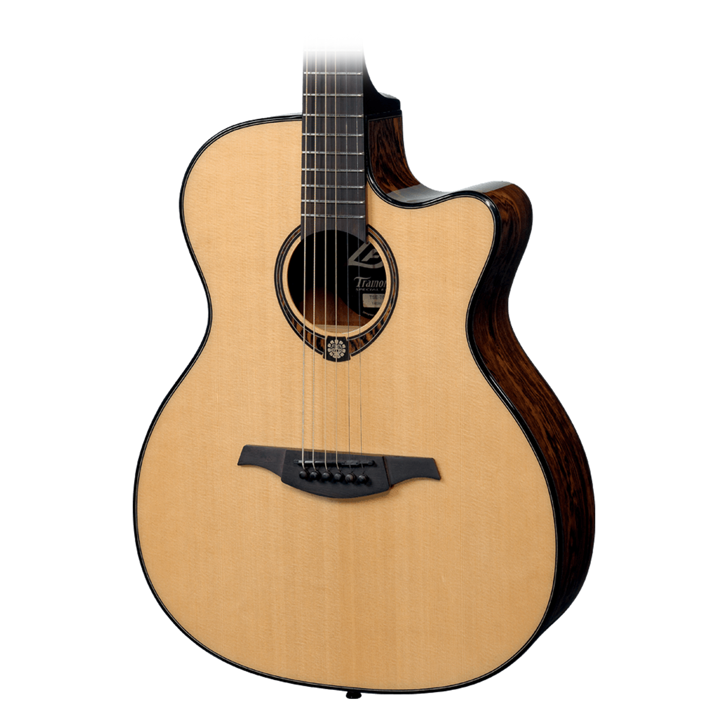 Lag TSE-701ACE Acoustic-Electric Auditorium Guitar Snakewood w/ Case