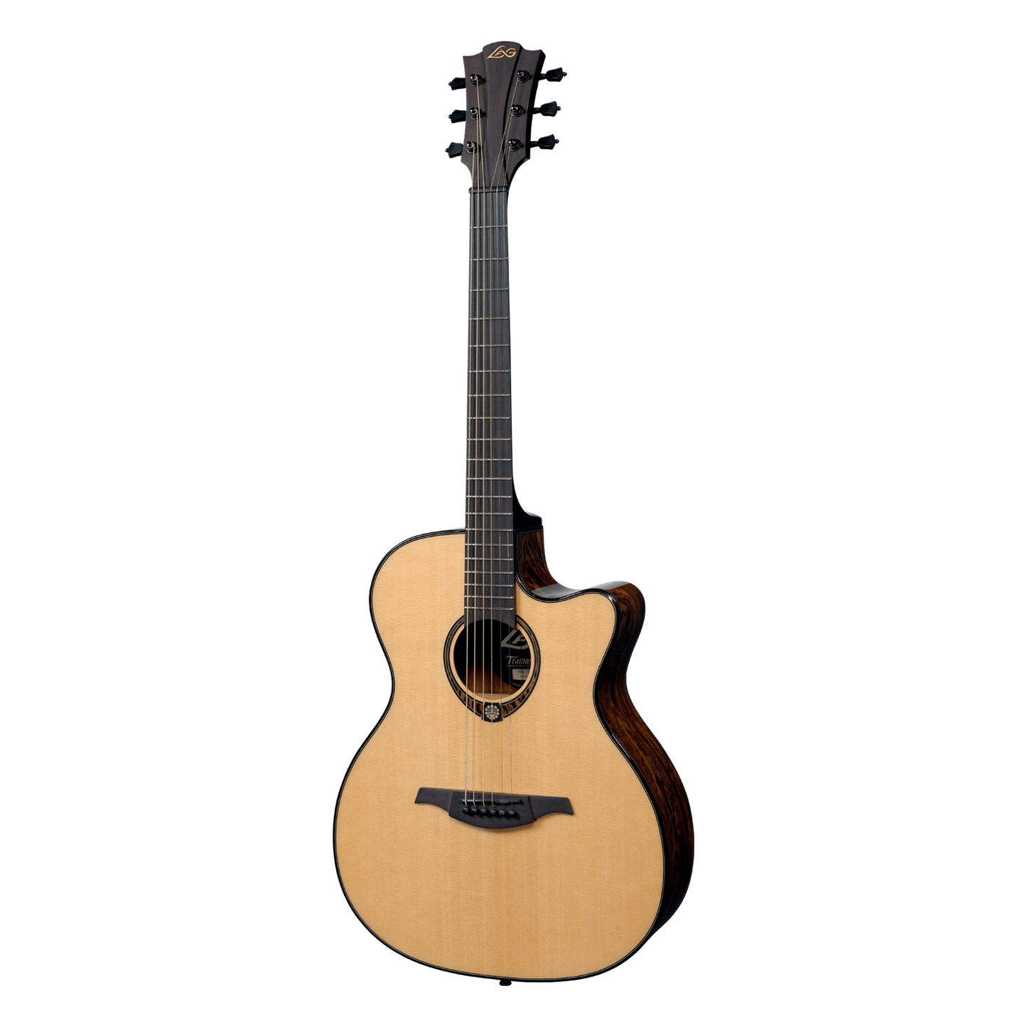 Lag TSE-701ACE Acoustic-Electric Auditorium Guitar Snakewood w/ Case