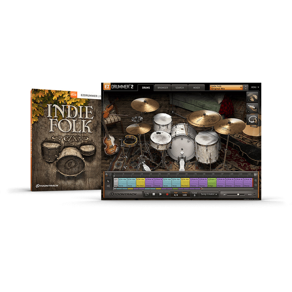 Toontrack Indie Folk EZX Expansion for EZ Drummer