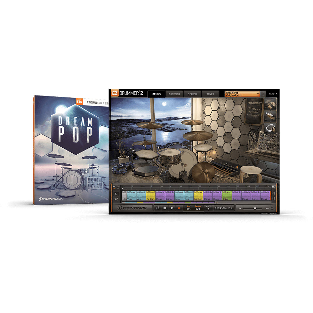 Toontrack Dream Pop EZX Expansion for EZ Drummer