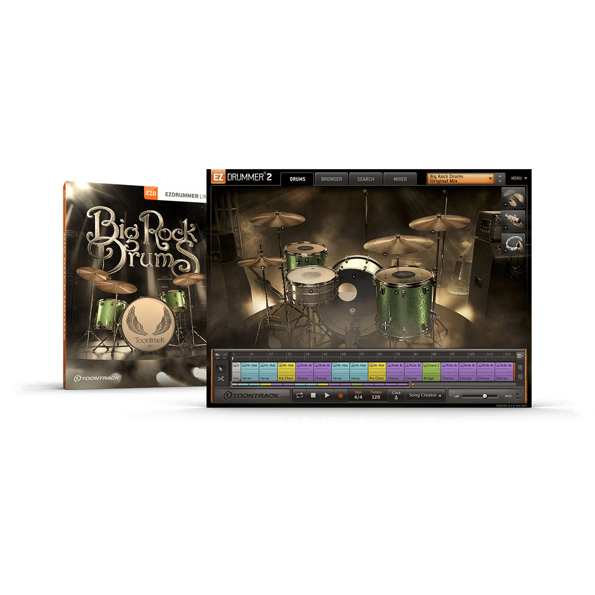 Toontrack Big Rock Drums EZX Expansion for EZ Drummer