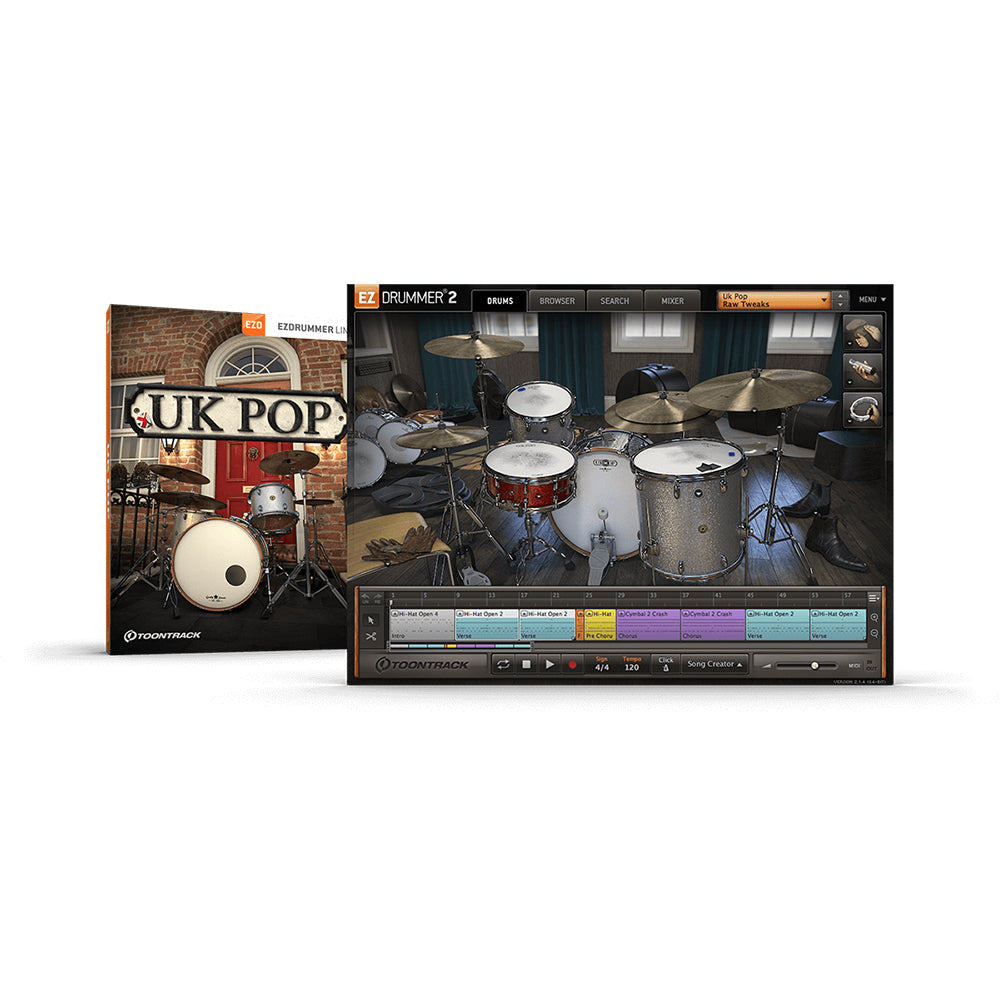 Toontrack UK Pop EZX Expansion for EZ Drummer
