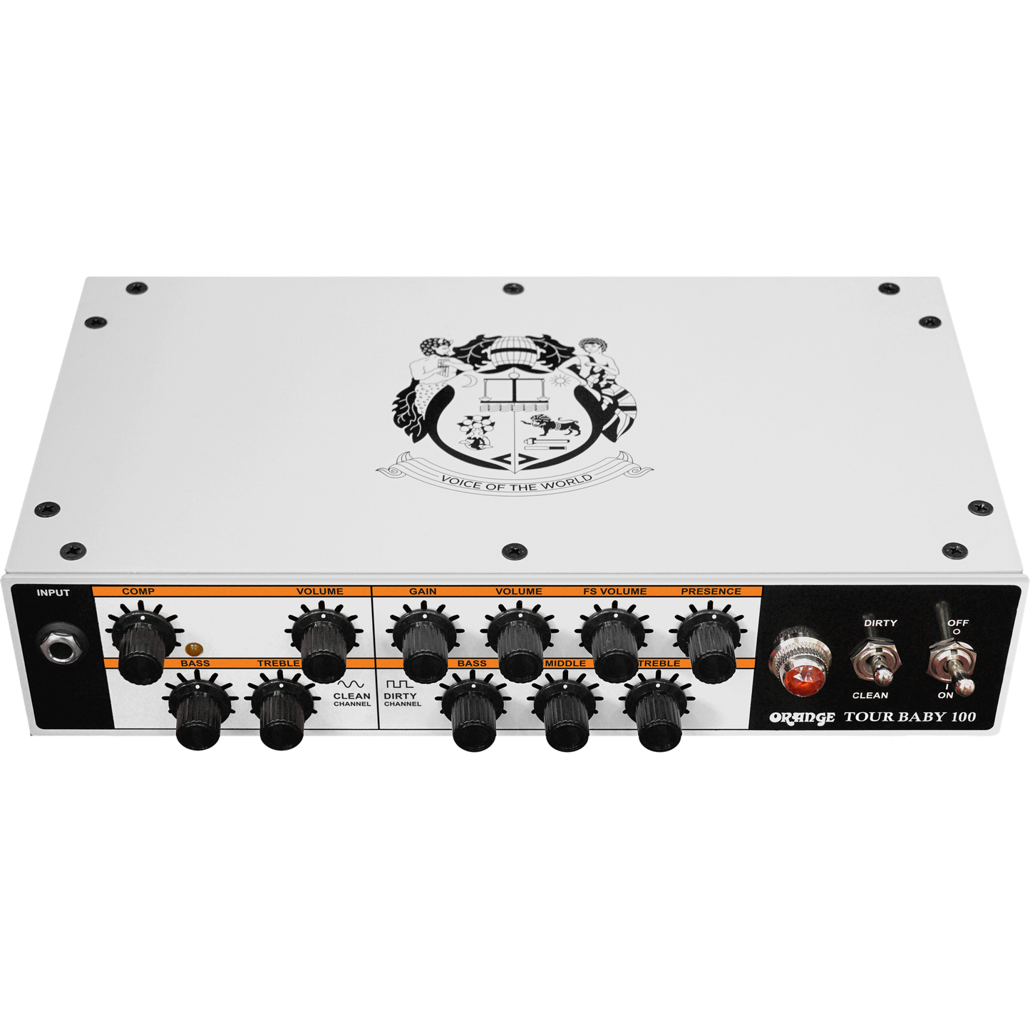 Orange Tour Baby 100 Watt Twin Channel Head Amp