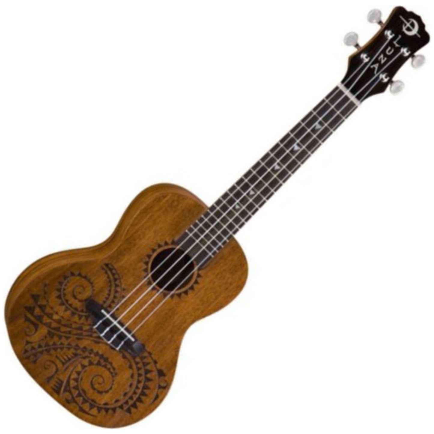 Luna UKETCMAH Concert Tattoo Mahogany Ukulele w/ Gig Bag