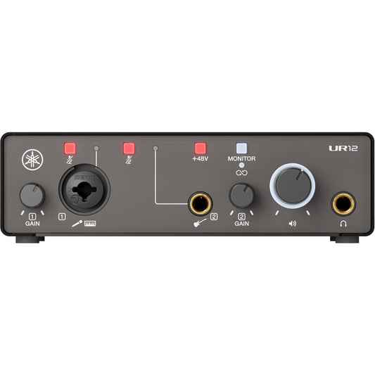 Yamaha UR12MK3 2-in/2-out USB-C Audio Interface - Black