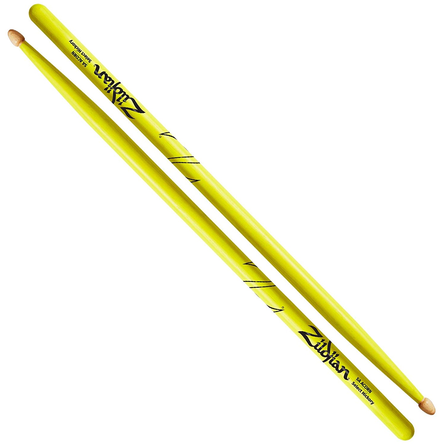 Zildjian 5A Acorn Neon Yellow Drumsticks