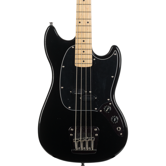 Squier Vintage Modified Mustang Electric Bass - Maple Fingerboard, Black