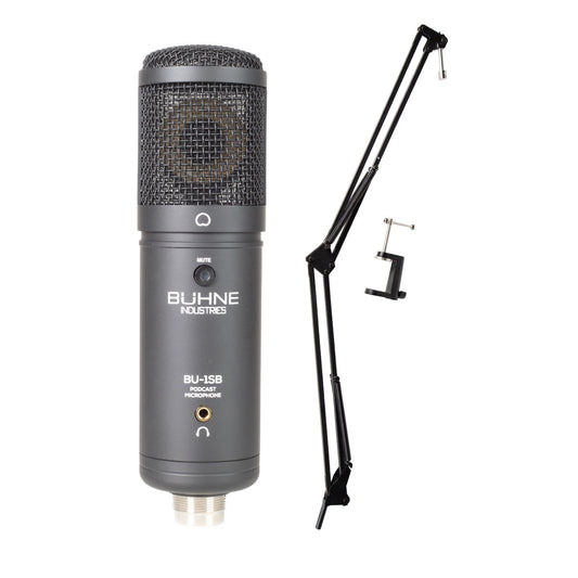 Buhne Industries Buhnecaster Bundle with BU-1SB Mic and Clamp on Mic Stand