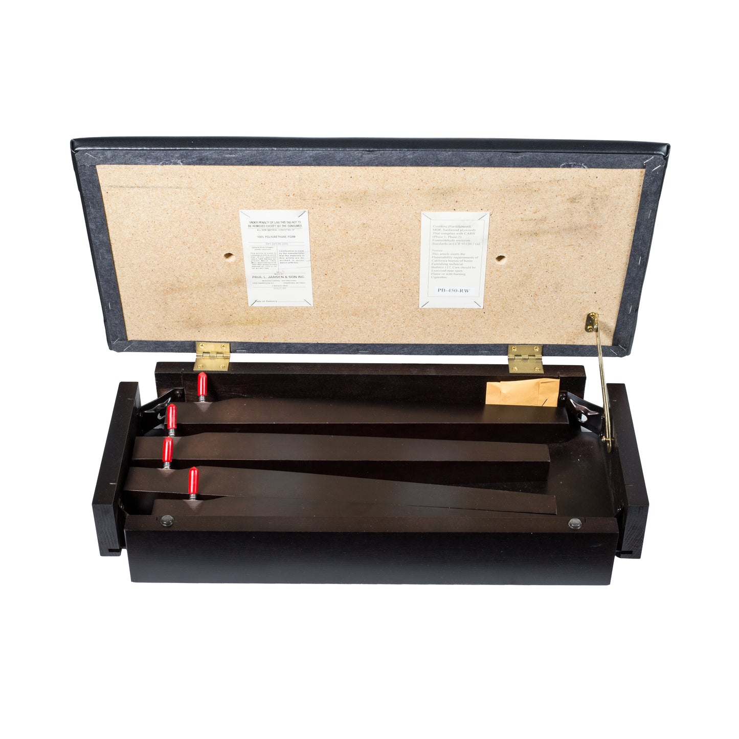 Roland RPB-D100 Duet Piano Bench with Storage Compartment (Satin Black)