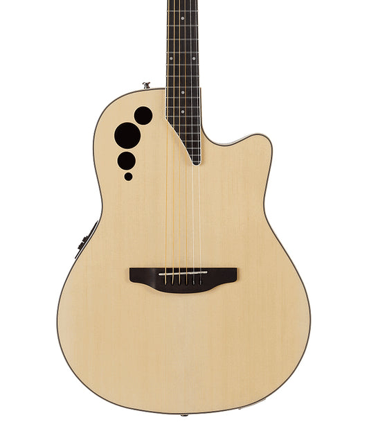 Ovation Applause Mid Depth Acoustic Electric Guitar in Natural Satin