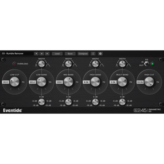 Eventide EQ45 Urei 545 Parametric EQ Plug-in