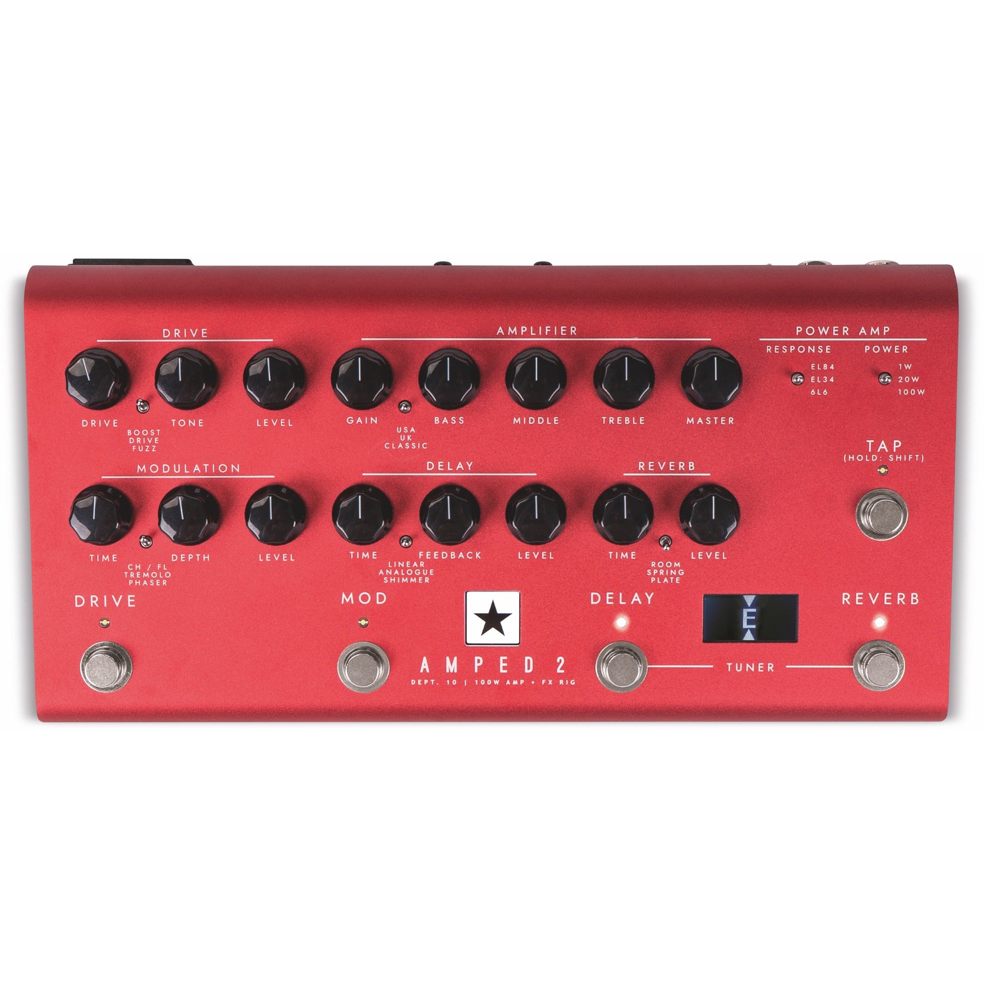pedal-a-watt Blackstar AMPED 2 100-Watt Amplifier Pedal w/ Multi Effects – Alto Music