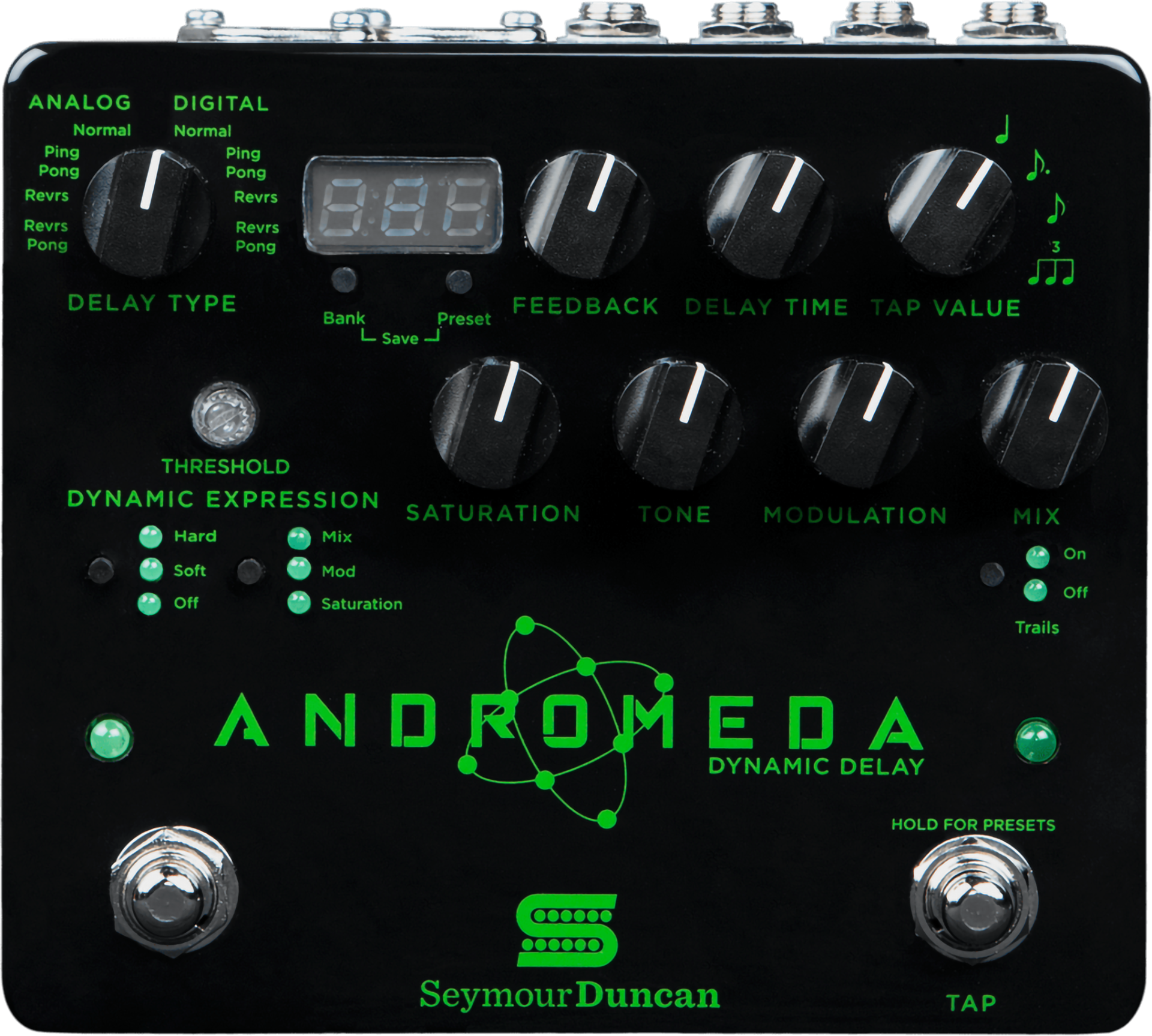 Seymour Duncan Andromeda Dynamic Digital Delay Effects Pedal w/ Tap Te – Alto Music