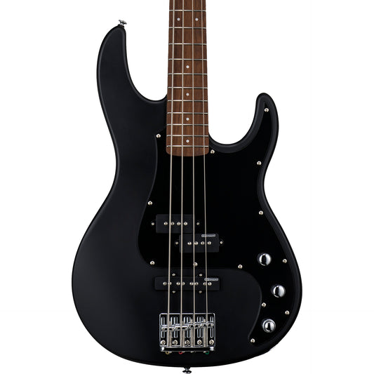 ESP LTD AP-204 Electric Bass Guitar, Black Satin