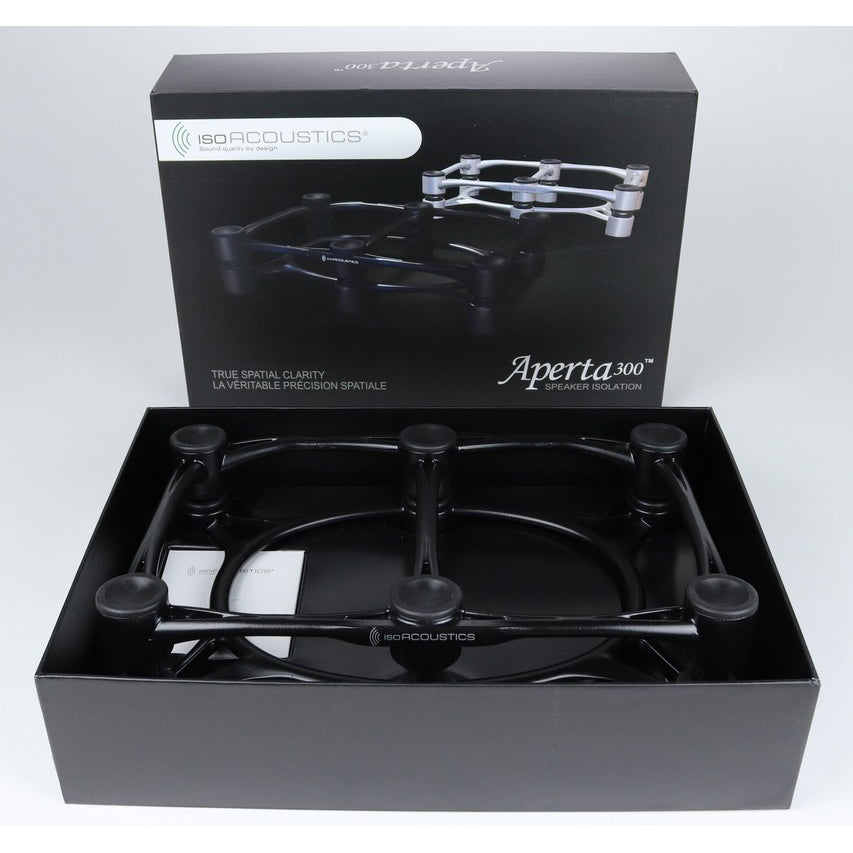 IsoAcoustics Aperta 300 Isolation Speaker Stands - Silver