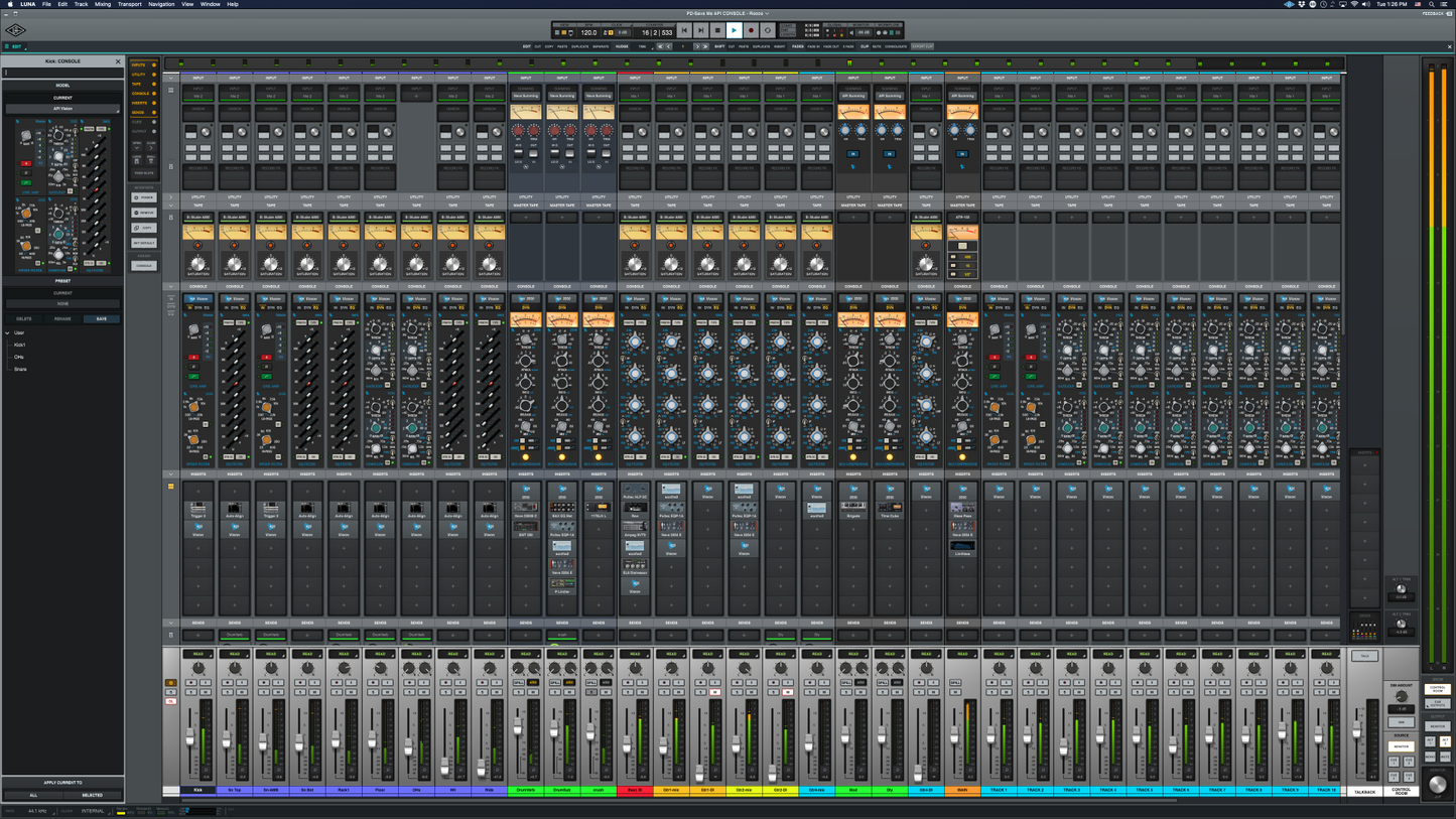 Universal Audio LUNA API Vision Console Emulation Bundle