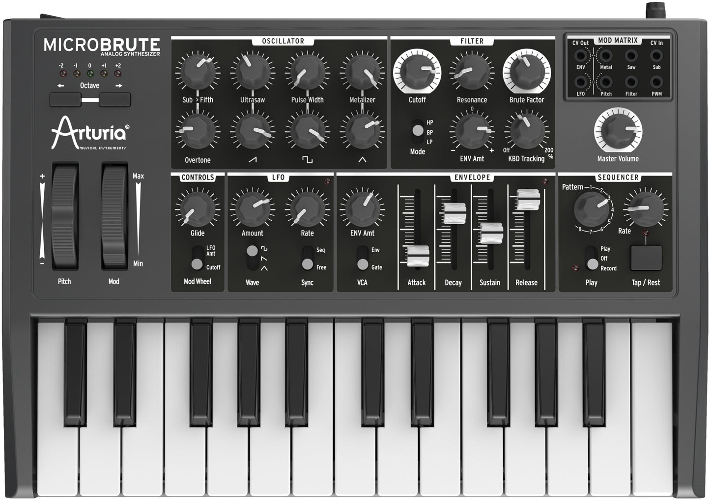 Arturia Microbrute 25-Note Minikey Analog Synthesizer