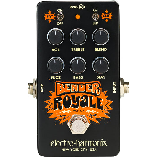 Electro Harmonix Bender Royale Germanium Fuzz Pedal - Black