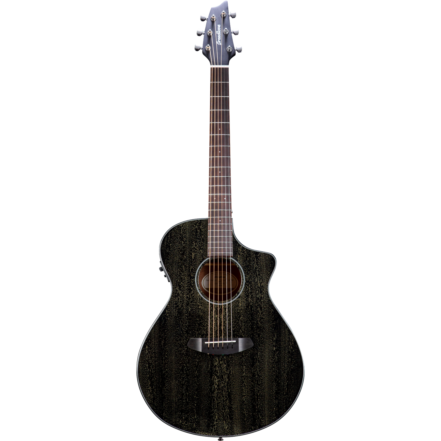 Breedlove Rainforest S Concert Acoustic Electric Guitar in Black Gold