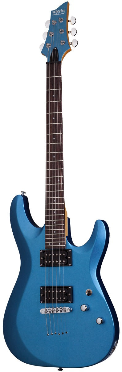 Schecter C-6 Deluxe Electric Guitar in Satin Metallic Light Blue