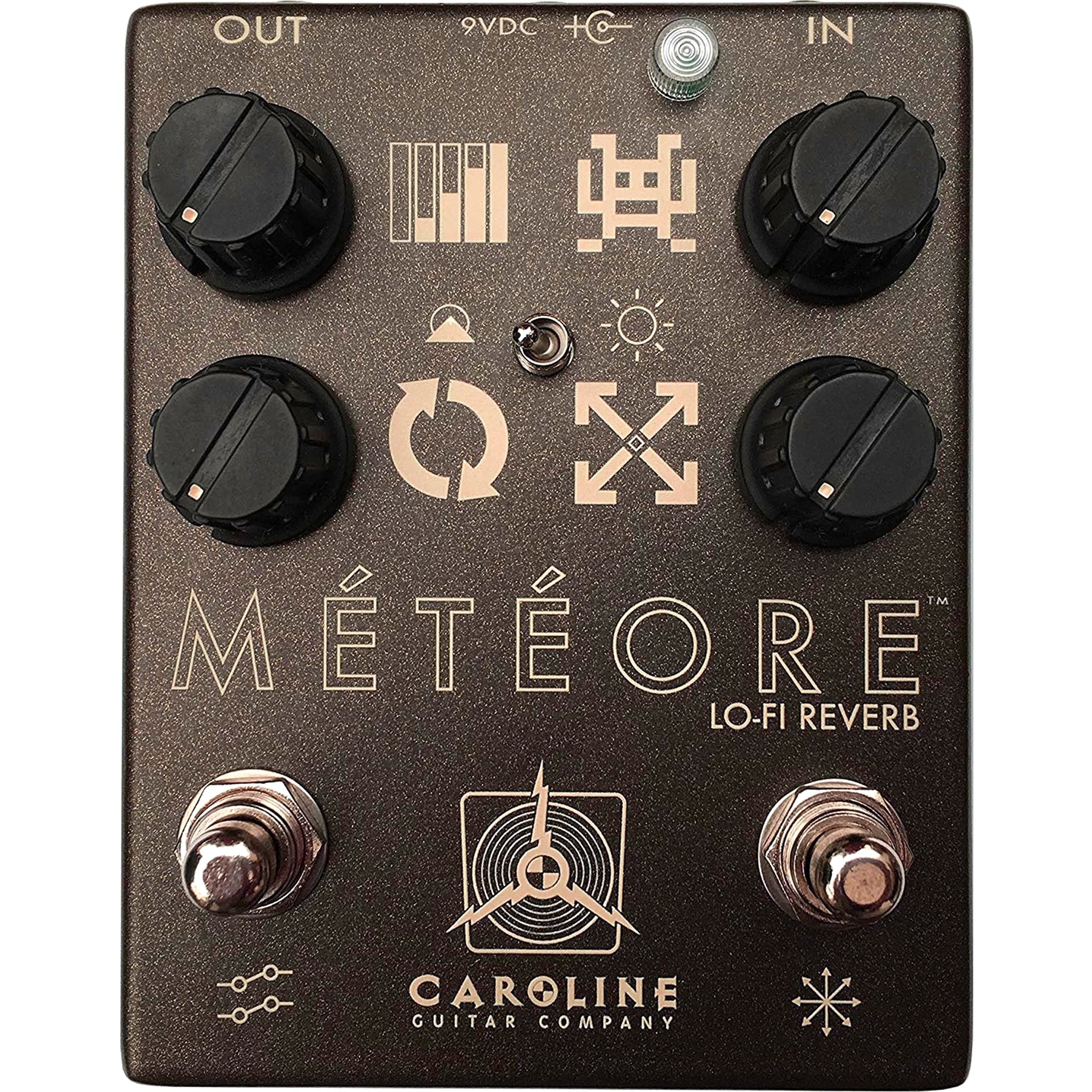 guitar pedal company Caroline Guitar Company Météore Lo-Fi Reverb Guitar Pedal