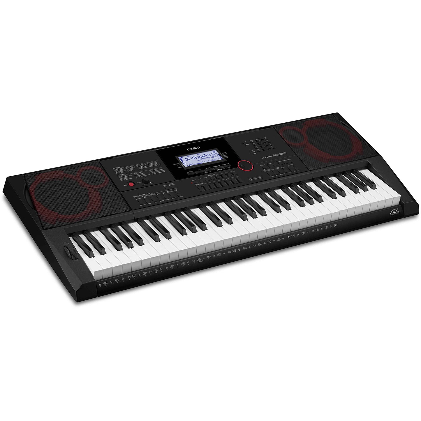 Casio CT-X3000 61-Key Touch Sensitive Portable Keyboard with Power Supply