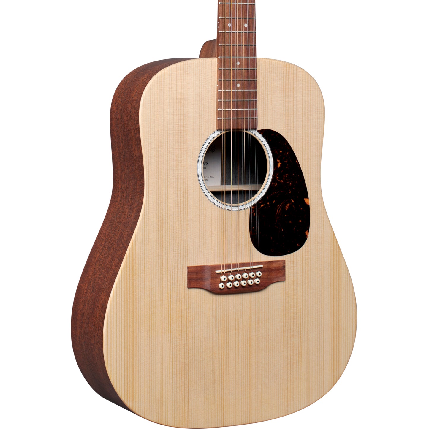 Martin D-X2E 12 String Sikta and Mahogany HPL Acoustic Electric Guitar