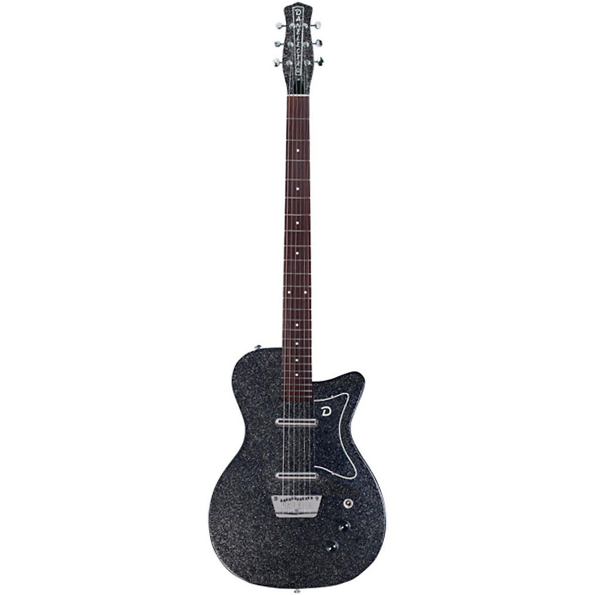 Danelectro 56 Baritone Electric Guitar - Black Flake