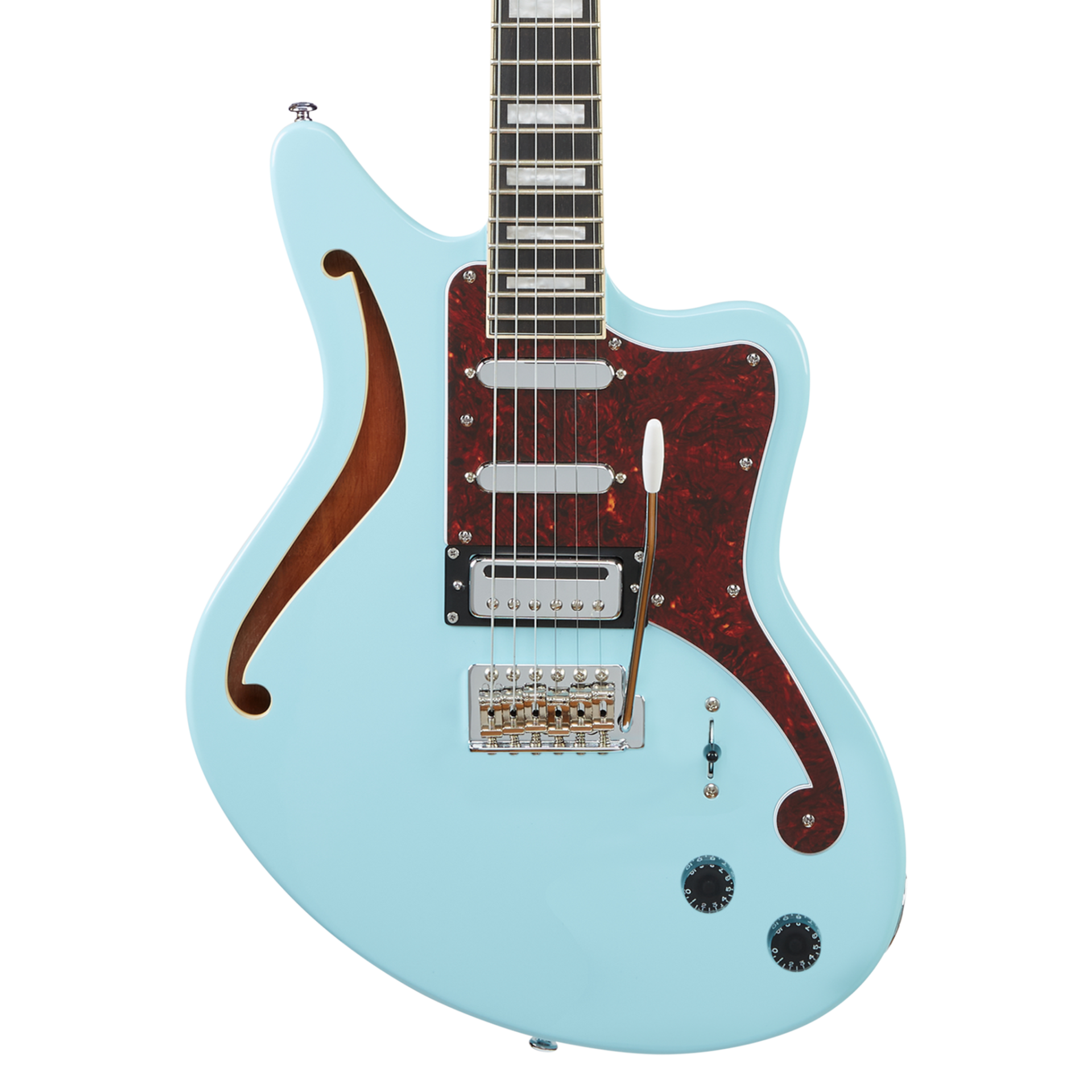 D’angelico Premier Bedford SH Semi Hollow Electric Guitar in Sky Trem Blue