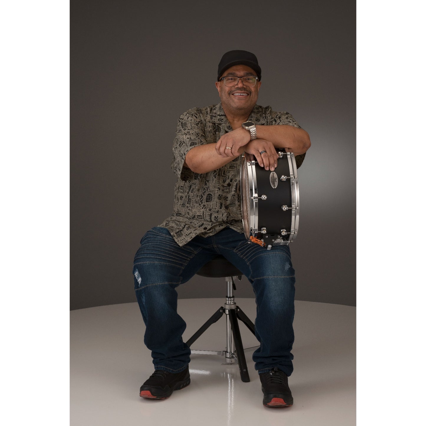 Pearl DC1465S/C119 Dennis Chambers Signature 6.5x14 Snare Drum - Matte Black