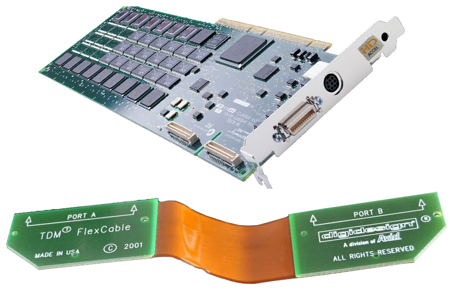 Digidesign Pro Tools Used Accel Card PCI With New Flex Cable