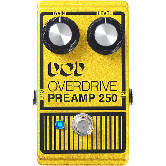 DOD Overdrive Preamp 250 Distrotion and Boost Pedal - True Bypass and 9V