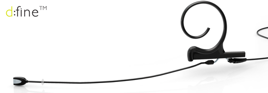 DPA D:fine™ Slim Capsule, Headset Mic., Single Ear, 120mm Boom Interchangeable