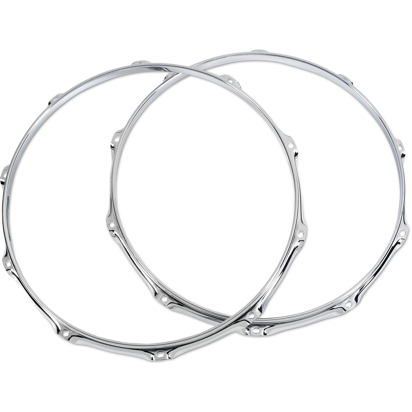 Drum Workshop DWSMCH14CR2 - Pair of Chrome 14" 10 Lug True Hoops