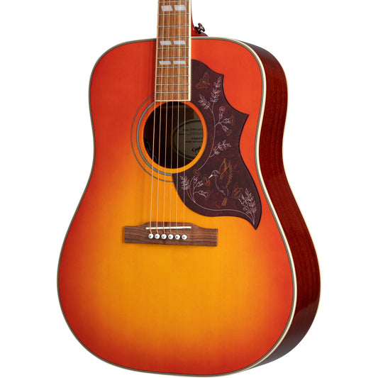 Epiphone Hummingbird Studio Acoustic Electric Guitar, Faded Cherry