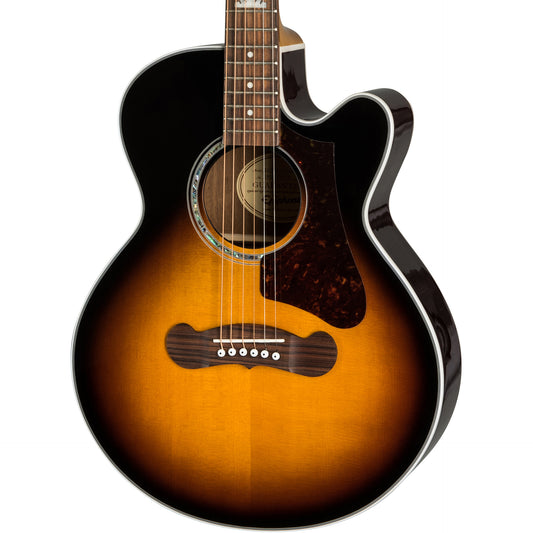 Epiphone J-200 EC Studio Parlor Acoustic Guitar - Vintage Sunburst