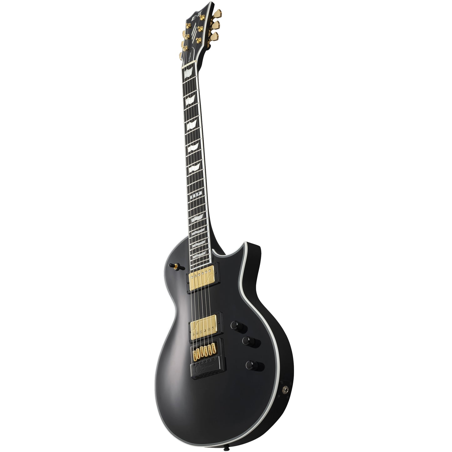ESP E-II Eclipse Full Thickness Evertune Electric Guitar, Black w/ Case