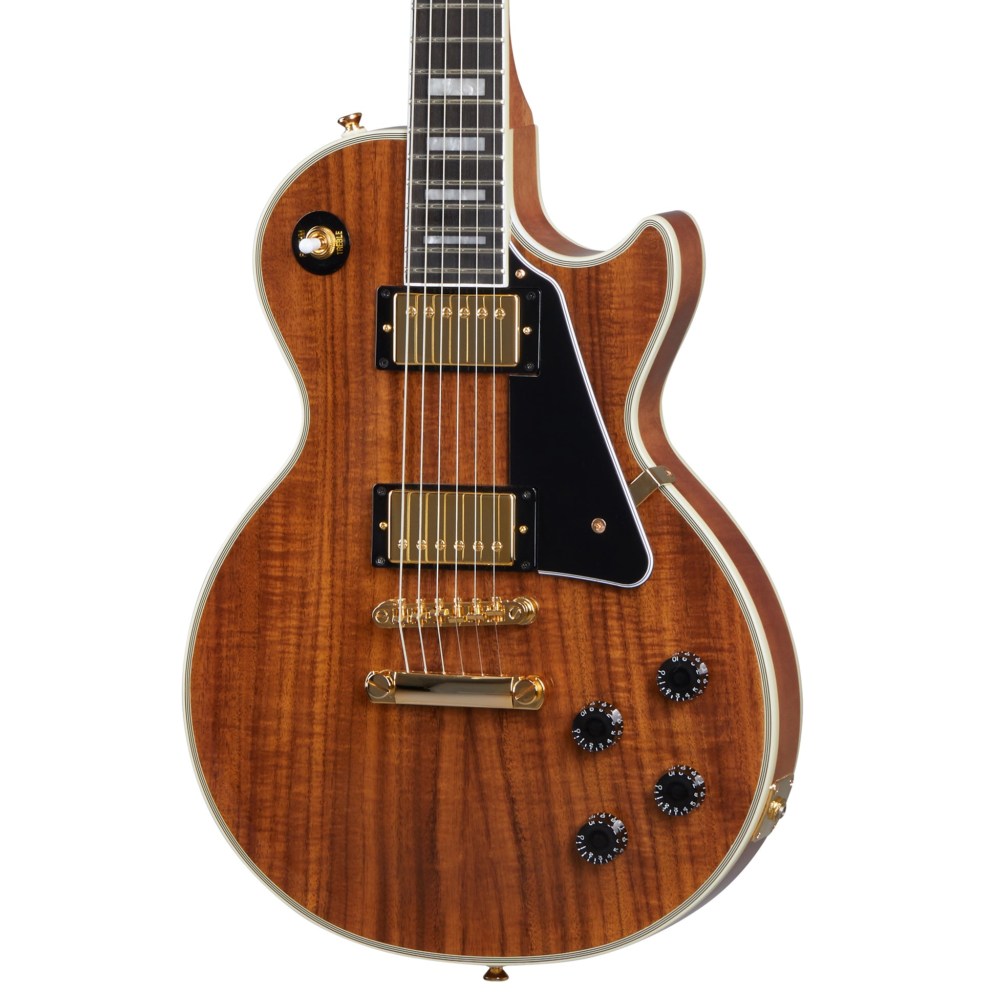 Epiphone Les Paul Custom Koa Electric Guitar, Natural – Alto Music