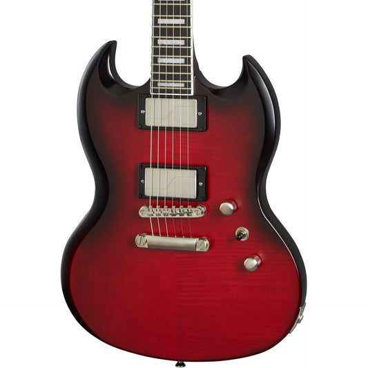Epiphone SG Prophecy Electric Guitar in Red Tiger Aged Gloss