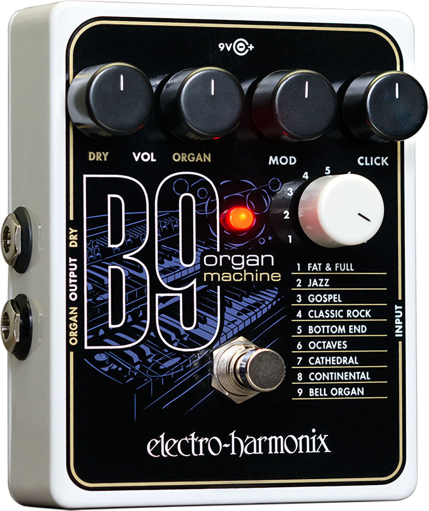 Electro Harmonix B9 Organ Machine Guitar Effects Pedal