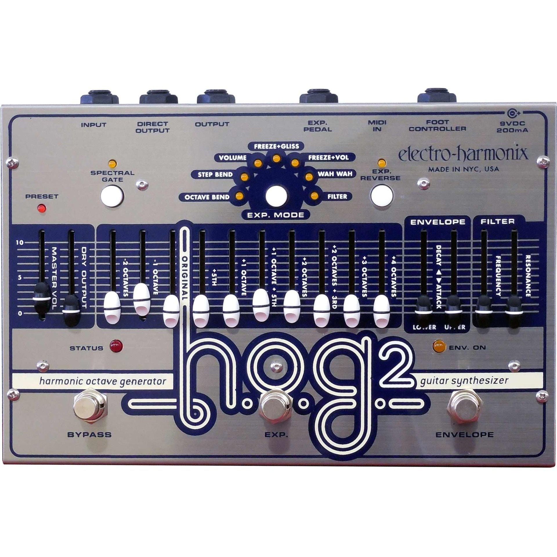 harmonic pedal Electro Harmonix HOG 2 Harmonic Octave Generator Guitar Effects Pedal – Alto Music
