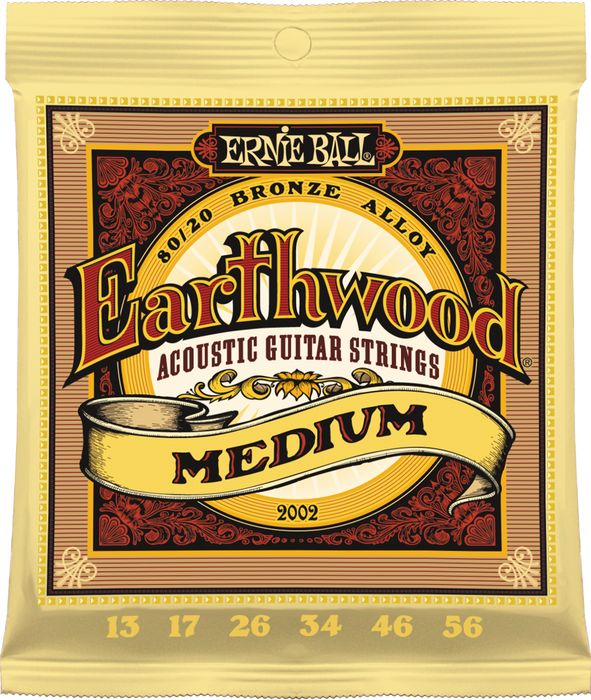 Ernie Ball Earthwood Acoustic Guitar Strings Medium 13-56
