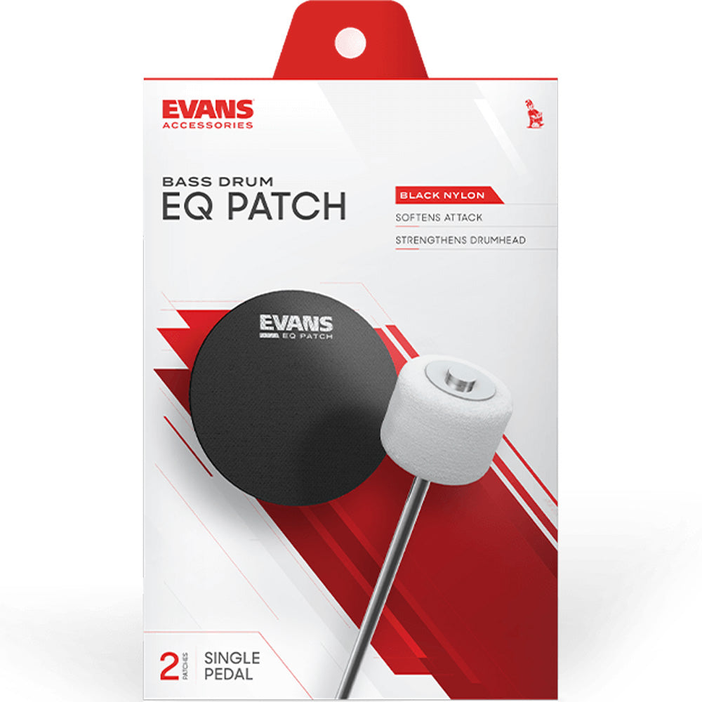 Evans EQ Bass Drumhead Patch Black Single