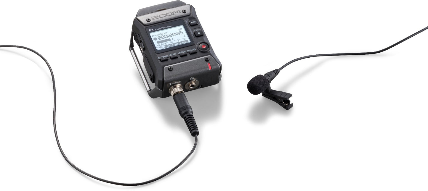 Zoom F1 Field Recorder Lavalier Package